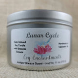 Lunar Cycle Soy Candle - Juniper Breeze Scented