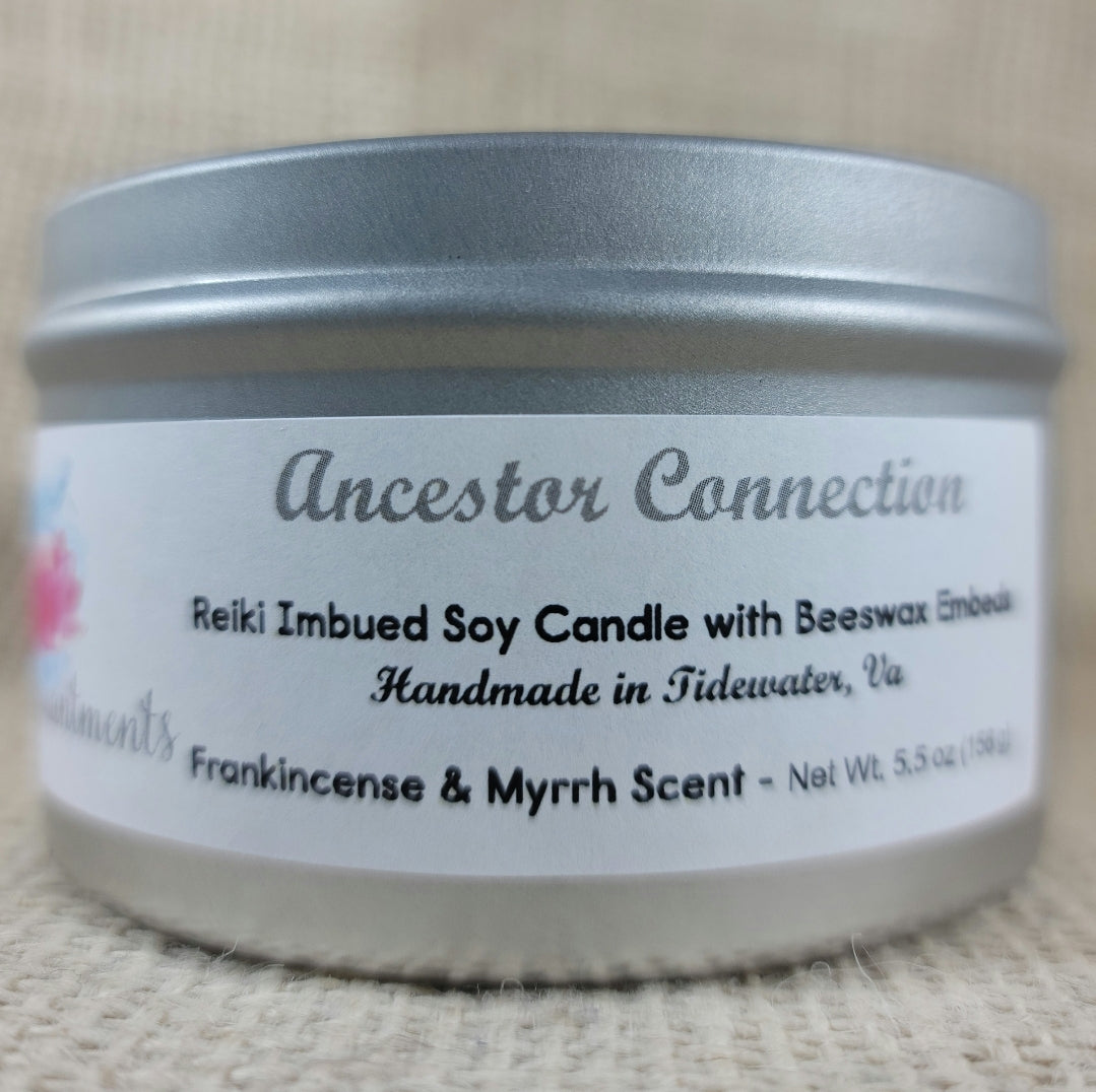 Ancestor Connection Soy Candle - Frankincense & Myrrh Scented